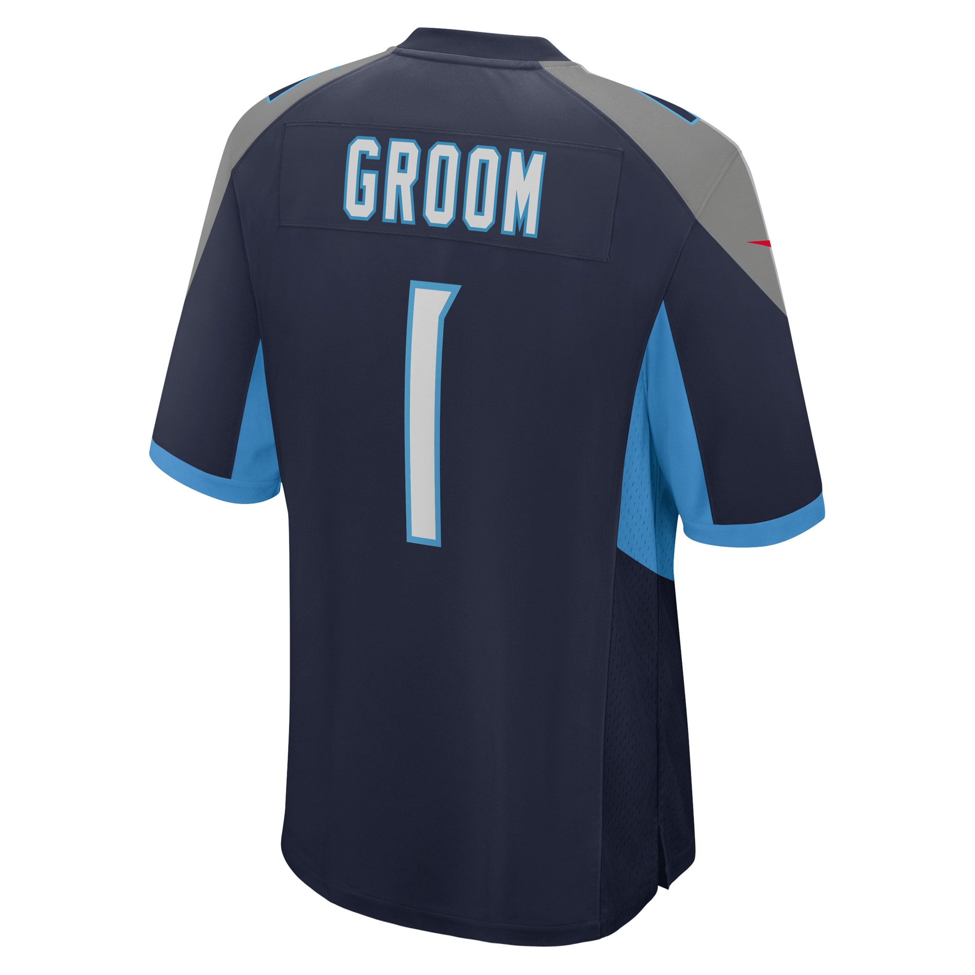 Men's Tennessee Titans Number 1 Groom Navy Game Jersey JS3402 nicesnker - Image 3