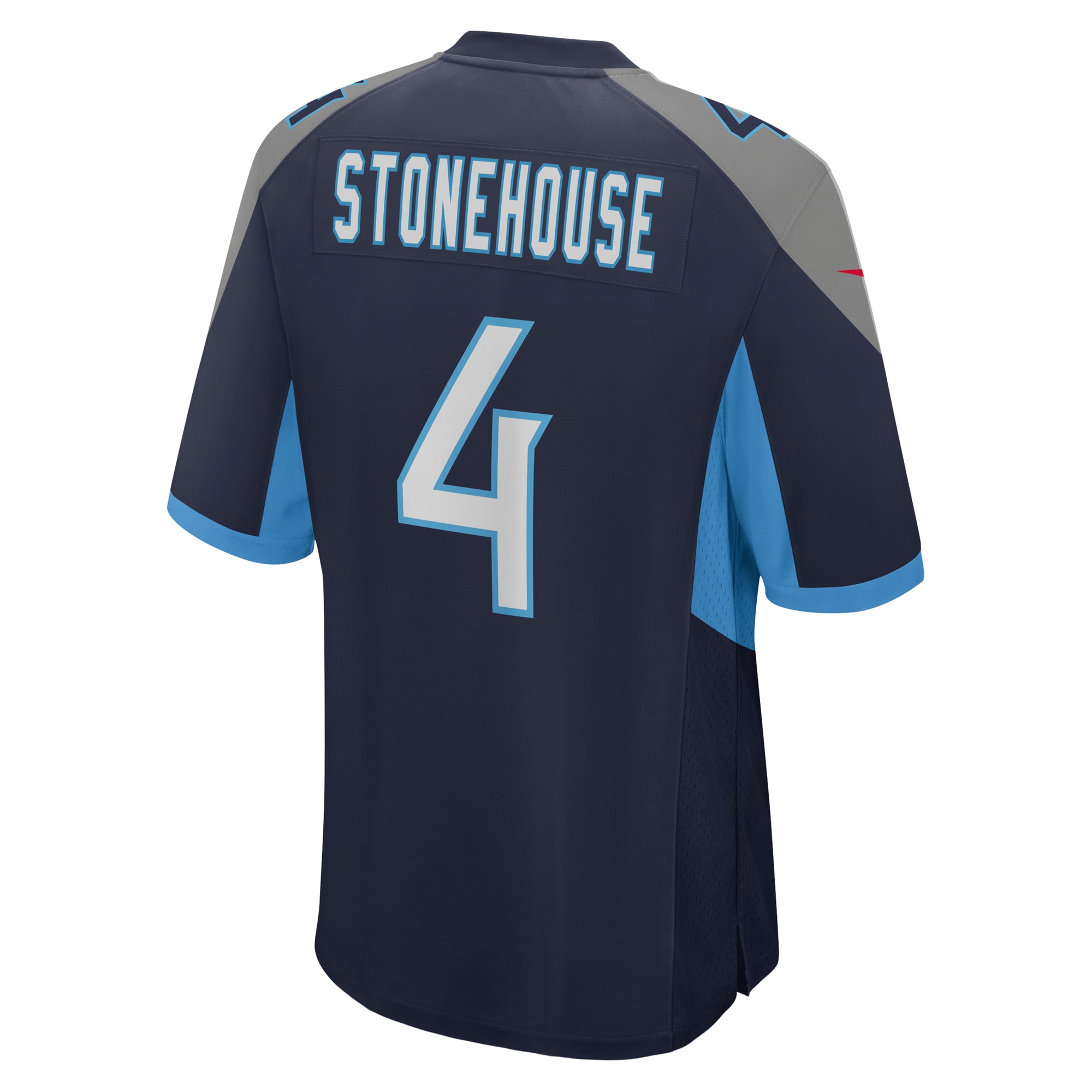 Men's Tennessee Titans Ryan Stonehouse Navy Game Player Jersey JS9228 nicesnker - Image 3