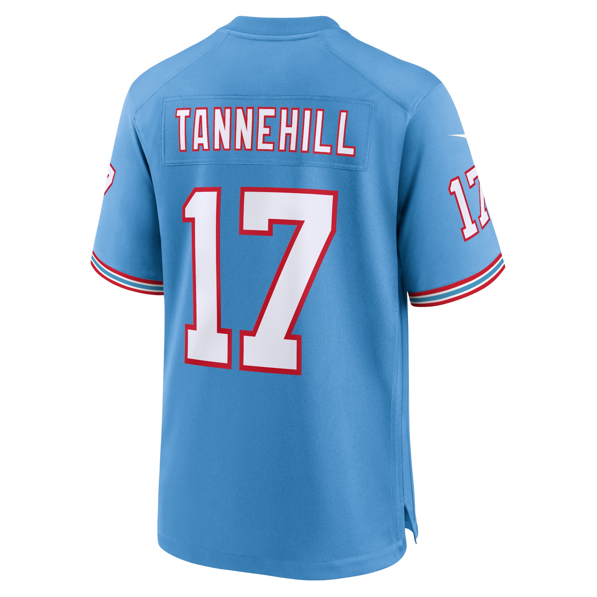 Men's Tennessee Titans Ryan Tannehill Light Blue Oilers Throwback Alternate Game Player Jersey JS6437 nicesnker - Image 3