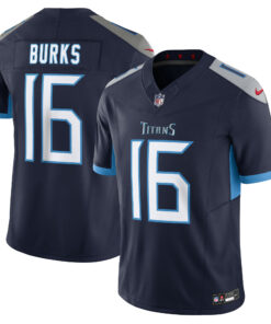 Men's Tennessee Titans Treylon Burks Navy Vapor F.U.S.E. Limited Jersey JS6736 nicesnker
