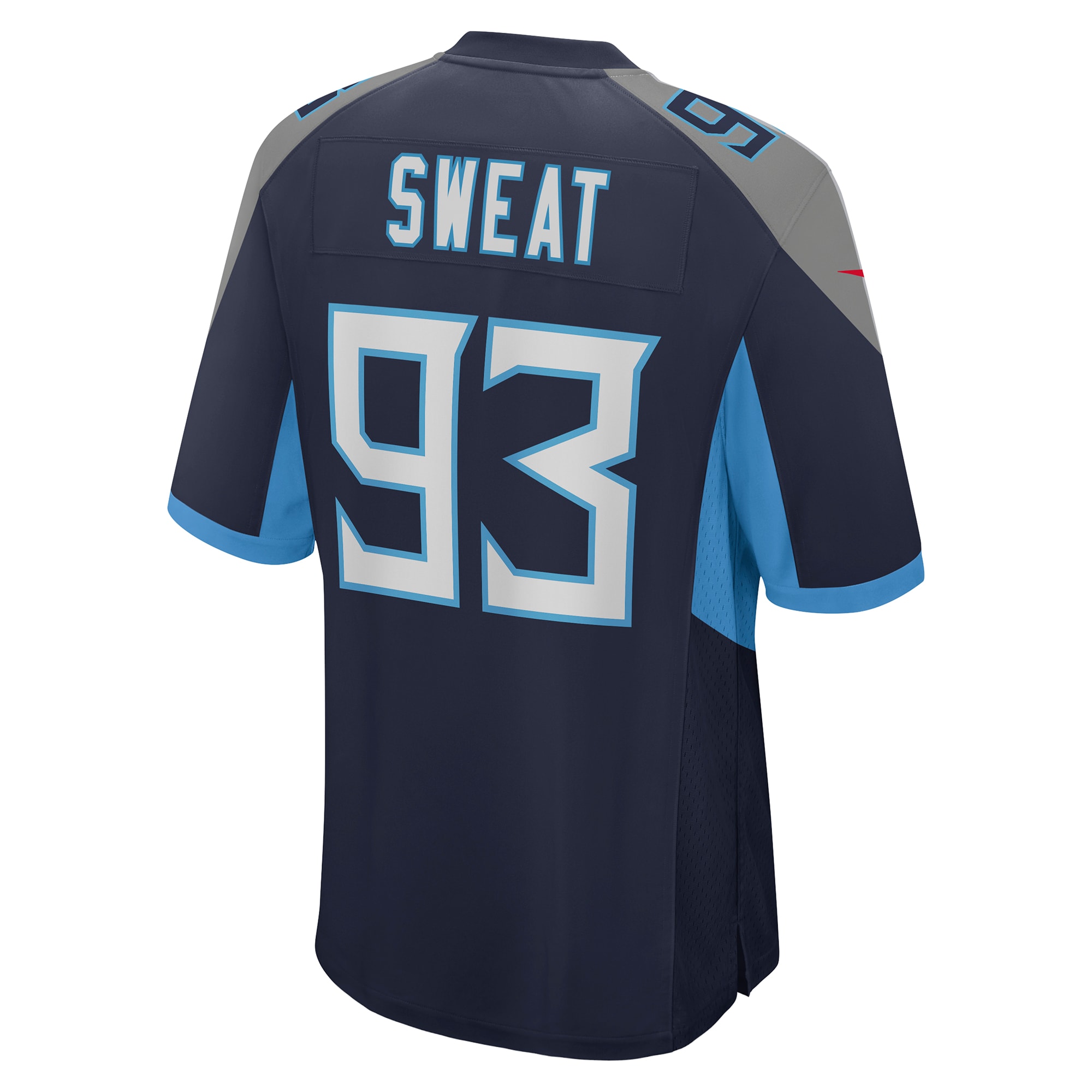 Men's Tennessee Titans T'Vondre Sweat Navy Team Game Jersey JS9080 nicesnker - Image 3