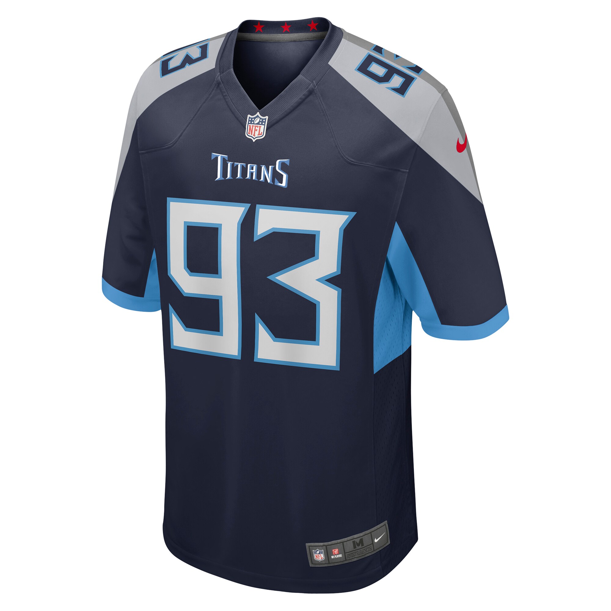 Men's Tennessee Titans T'Vondre Sweat Navy Team Game Jersey JS9080 nicesnker - Image 2