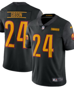 Men's Washington Commanders Antonio Gibson Black Alternate Vapor Limited Jersey JS2415 nicesnker