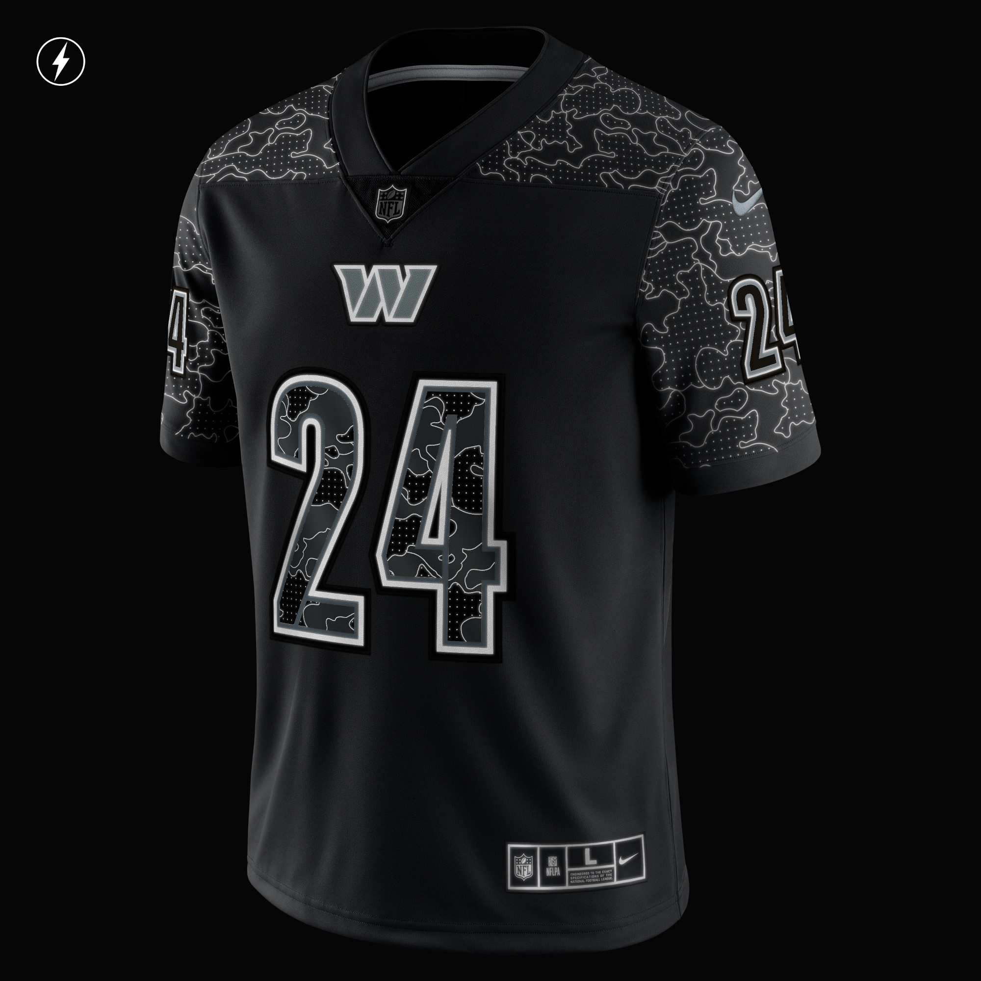 Men's Washington Commanders Antonio Gibson Black RFLCTV Limited Jersey JS6699 nicesnker - Image 4
