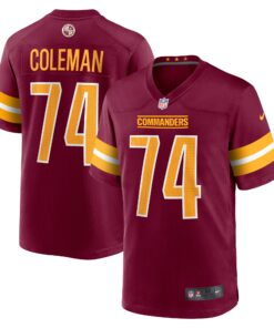 Men's Washington Commanders Brandon Coleman Burgundy Game Jersey JS2124 nicesnker