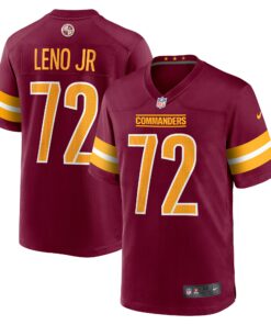 Men's Washington Commanders Charles Leno Jr. Burgundy Home Game Player Jersey JS9440 nicesnker