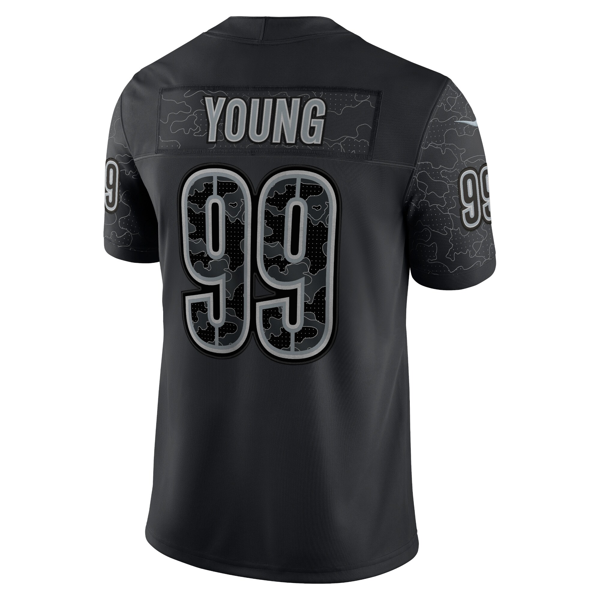 Men's Washington Commanders Chase Young Black RFLCTV Limited Jersey JS9702 nicesnker - Image 5