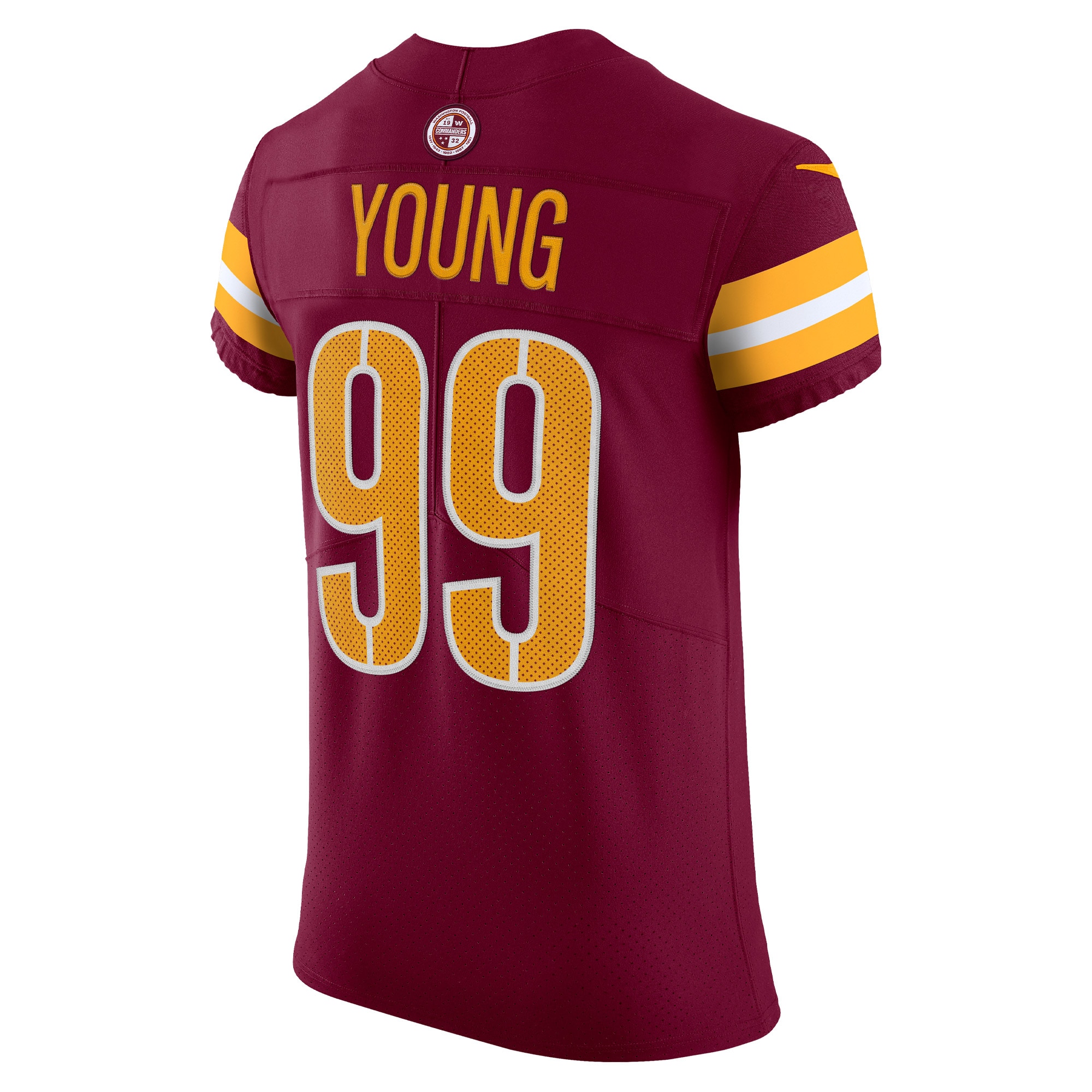 Men's Washington Commanders Chase Young Burgundy Vapor Elite Jersey JS7921 nicesnker - Image 3