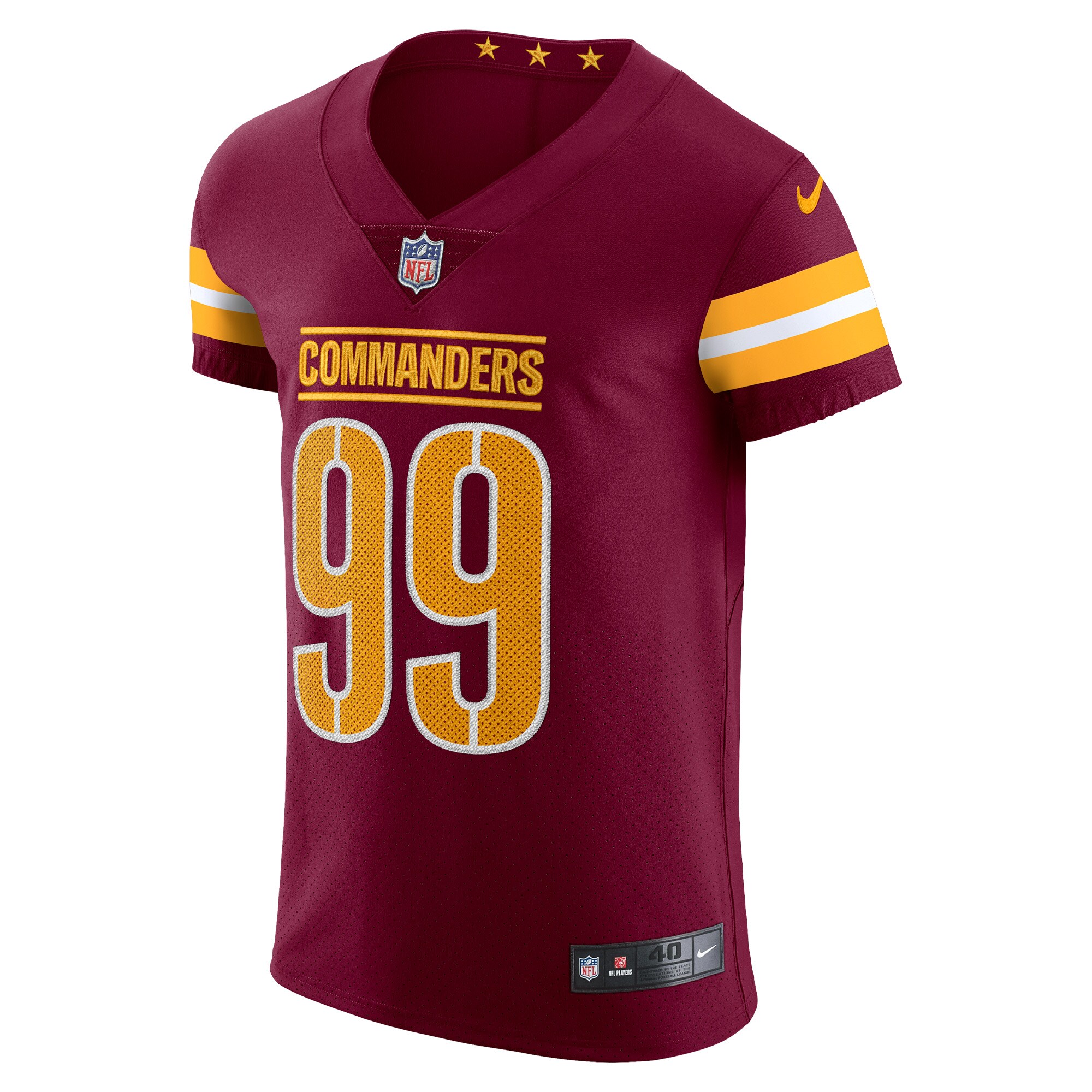 Men's Washington Commanders Chase Young Burgundy Vapor Elite Jersey JS7921 nicesnker - Image 2