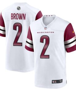 Men's Washington Commanders Dyami Brown White Game Jersey JS2558 nicesnker