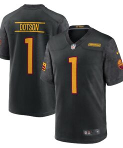 Men's Washington Commanders Jahan Dotson Black Alternate Game Jersey JS7305 nicesnker