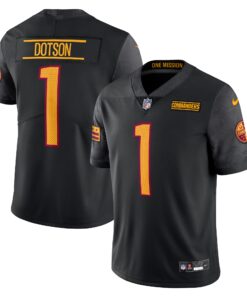 Men's Washington Commanders Jahan Dotson Black Alternate Vapor Untouchable Limited Jersey JS2666 nicesnker
