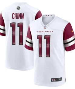 Men's Washington Commanders Jeremy Chinn White Game Jersey JS8485 nicesnker