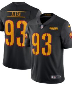 Men's Washington Commanders Jonathan Allen Black Alternate Vapor Limited Jersey JS8544 nicesnker