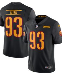 Men's Washington Commanders Jonathan Allen Black Alternate Vapor Untouchable Limited Jersey JS2099 nicesnker