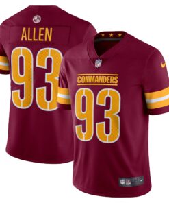 Men's Washington Commanders Jonathan Allen Burgundy Vapor Limited Jersey JS2143 nicesnker