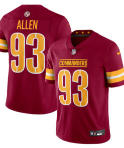 Men's Washington Commanders Jonathan Allen Burgundy Vapor Untouchable Limited Jersey JS5030 nicesnker