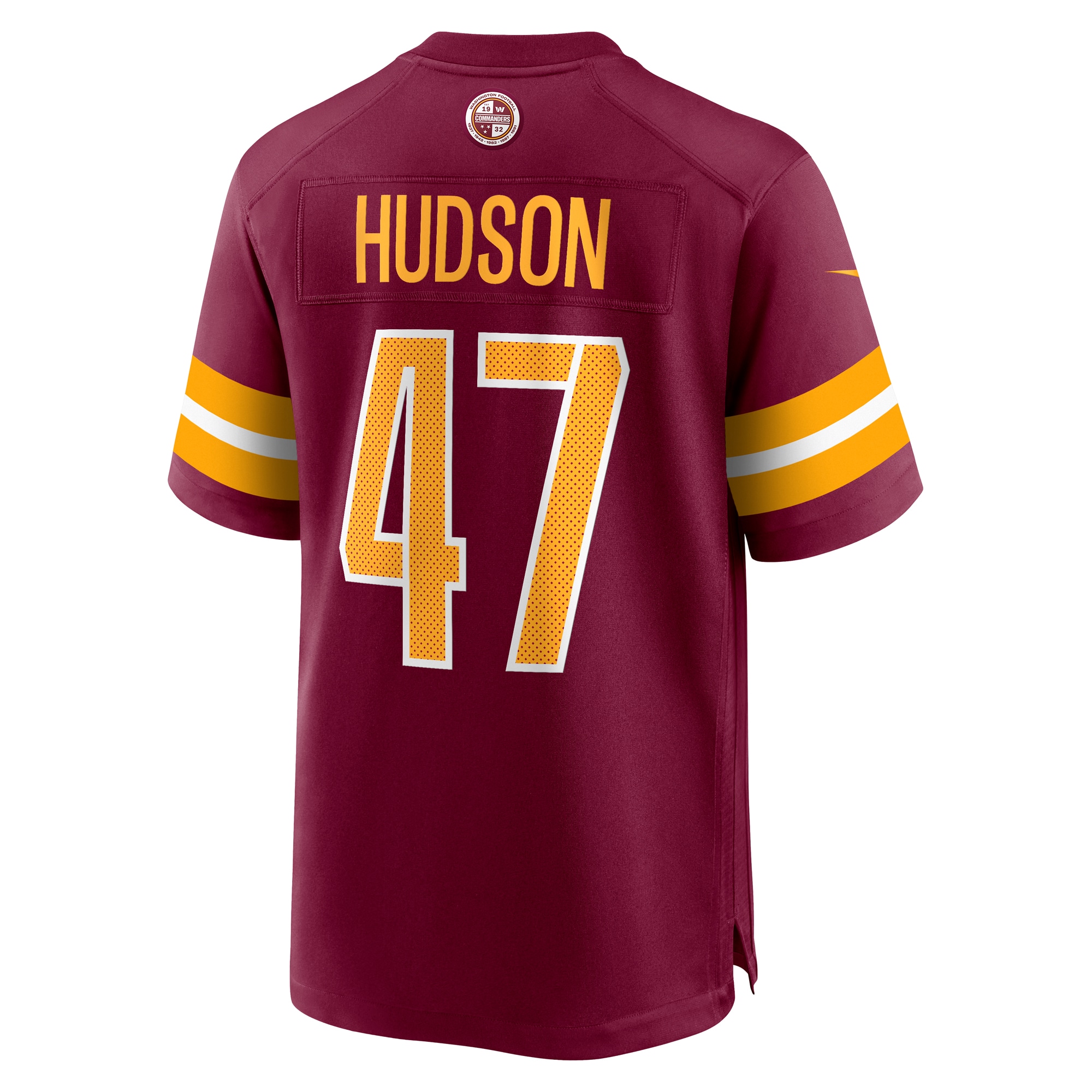 Men's Washington Commanders Khaleke Hudson Burgundy Game Jersey JS2279 nicesnker - Image 3
