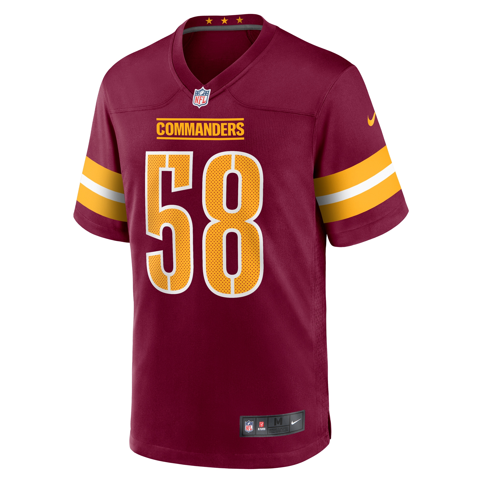 Men's Washington Commanders Magee Burgundy Game Jersey JS6037 nicesnker - Image 2