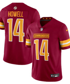 Men's Washington Commanders Sam Howell Burgundy Vapor Untouchable Limited Jersey JS8973 nicesnker