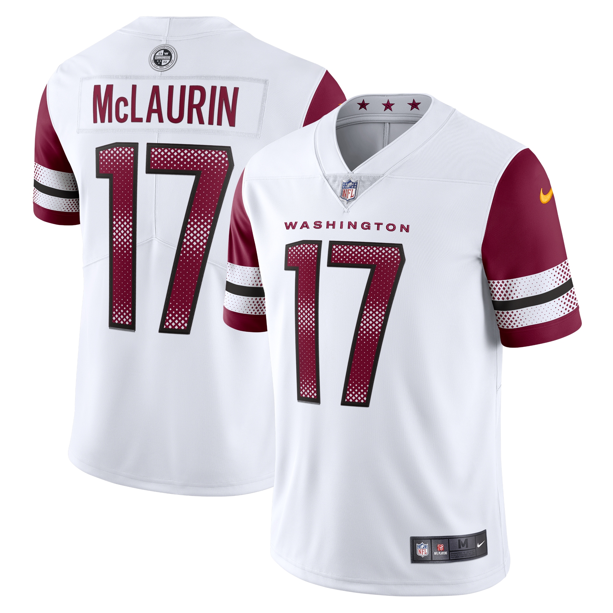 Men's Washington Commanders Terry McLaurin White Vapor Limited Jersey JS6340 nicesnker