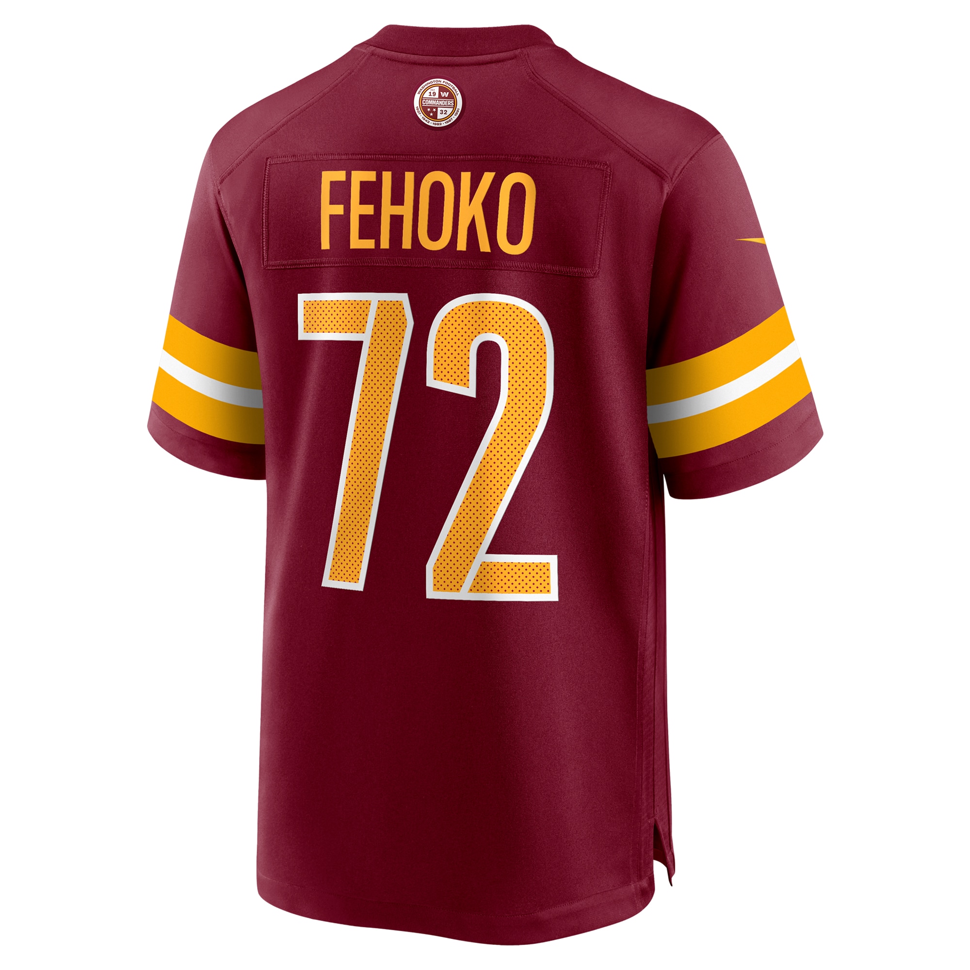 Men's Washington Commanders Viliami Fehoko Jr. Burgundy Team Game Jersey JS7766 nicesnker - Image 3