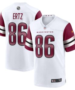 Men's Washington Commanders Zach Ertz White Game Jersey JS1853 nicesnker