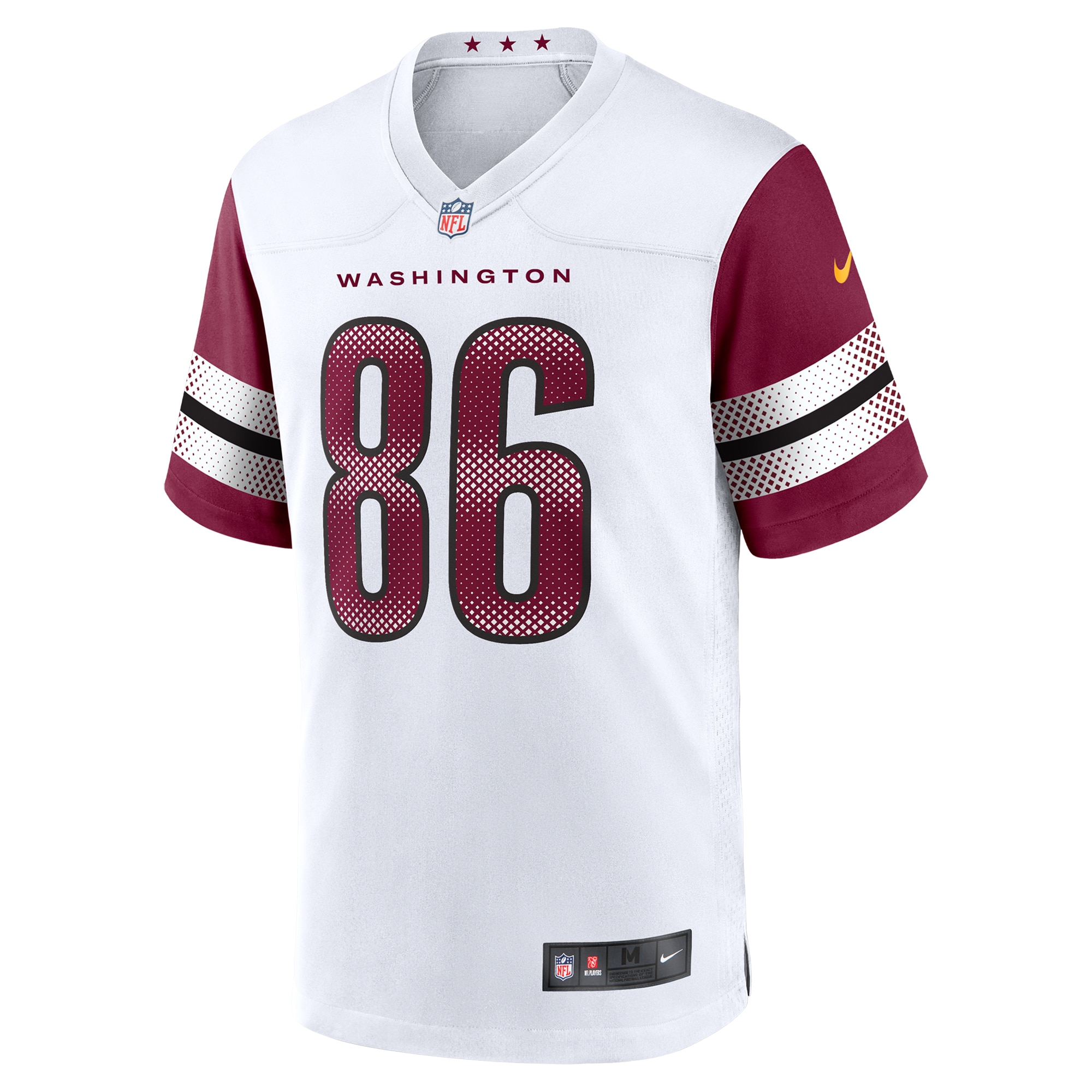 Men's Washington Commanders Zach Ertz White Game Jersey JS1853 nicesnker - Image 2