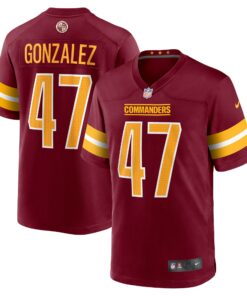 Men's Washington Commanders Zane Gonzalez Burgundy Game Jersey JS4752 nicesnker