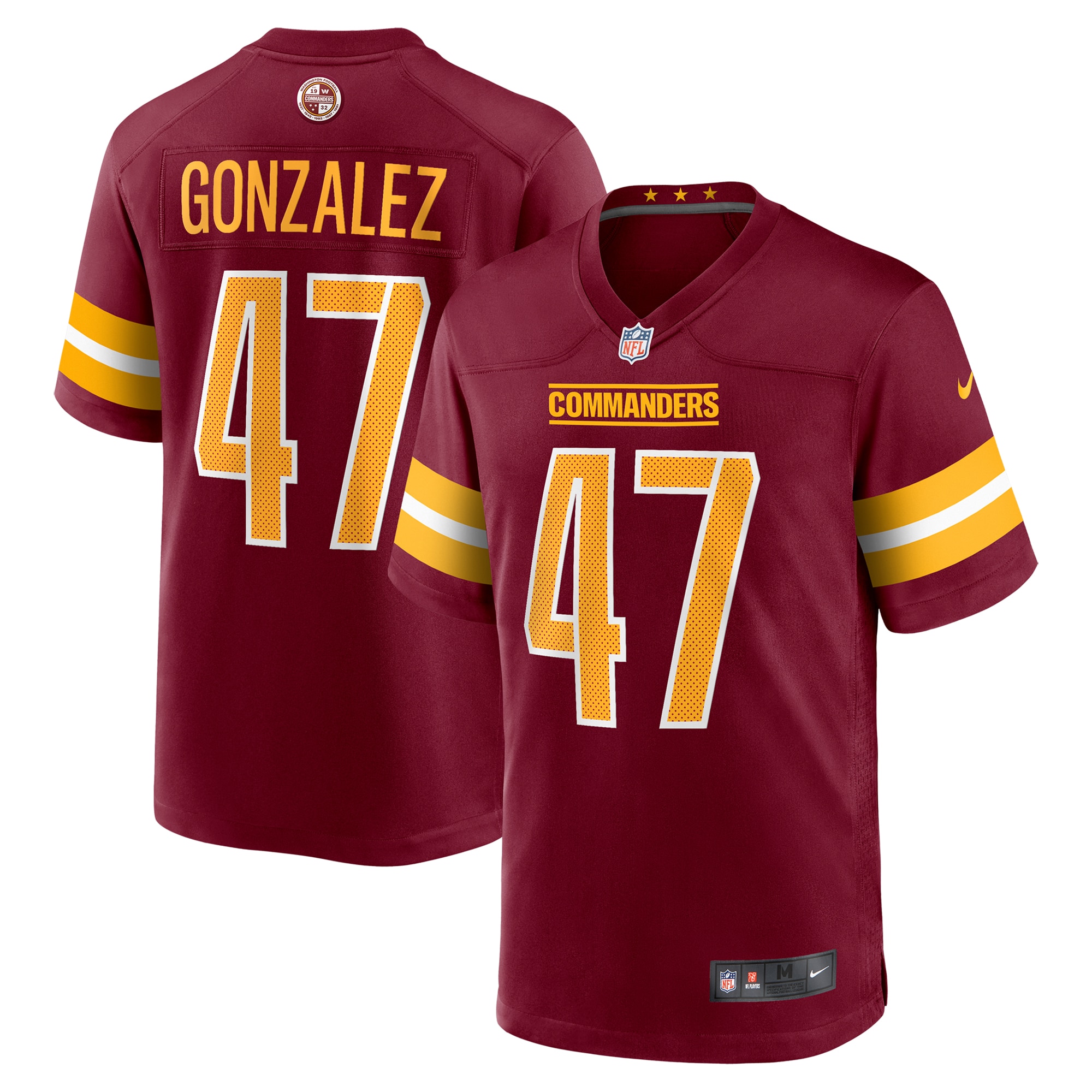 Men's Washington Commanders Zane Gonzalez Burgundy Game Jersey JS4752 nicesnker