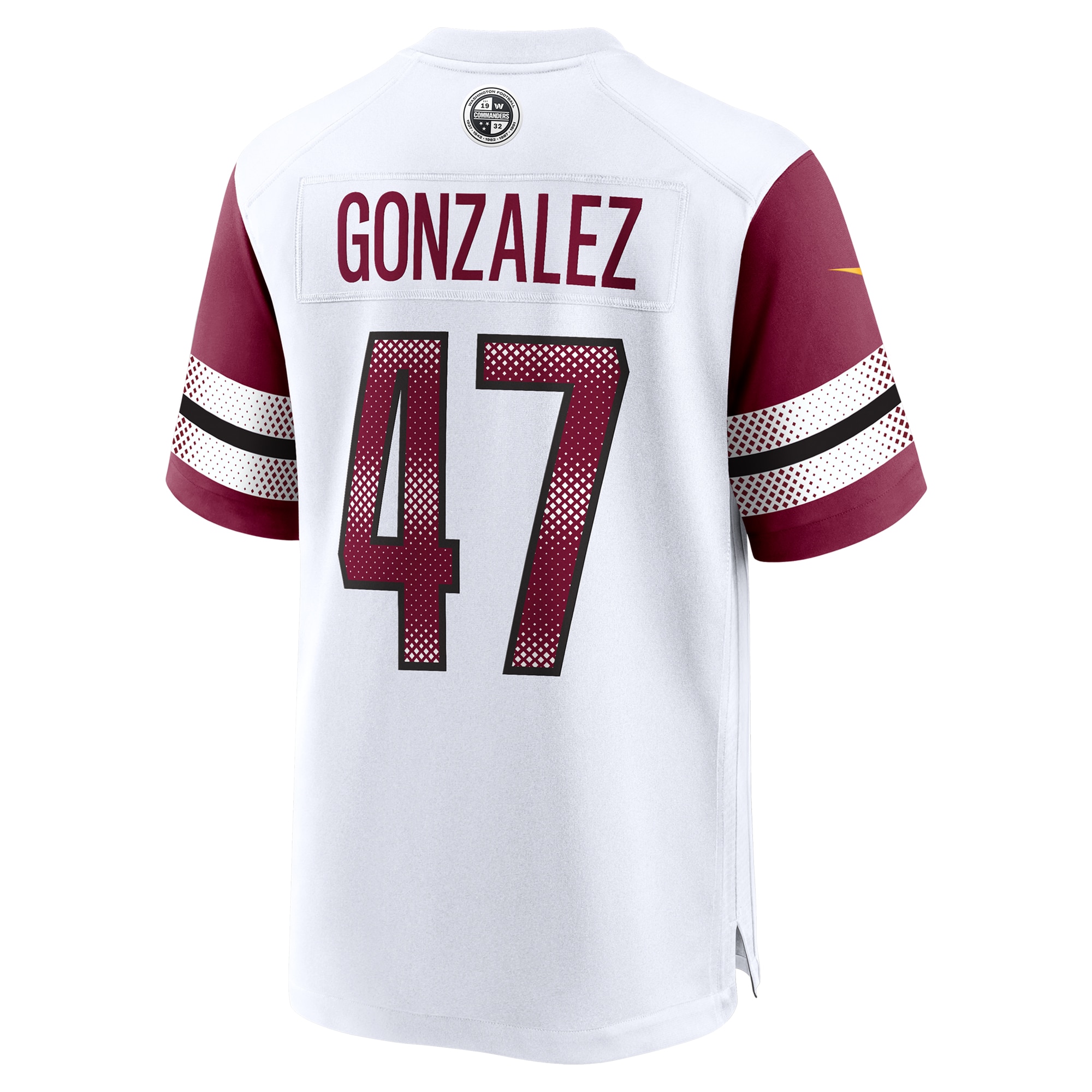 Men's Washington Commanders Zane Gonzalez White Game Jersey JS2970 nicesnker - Image 3
