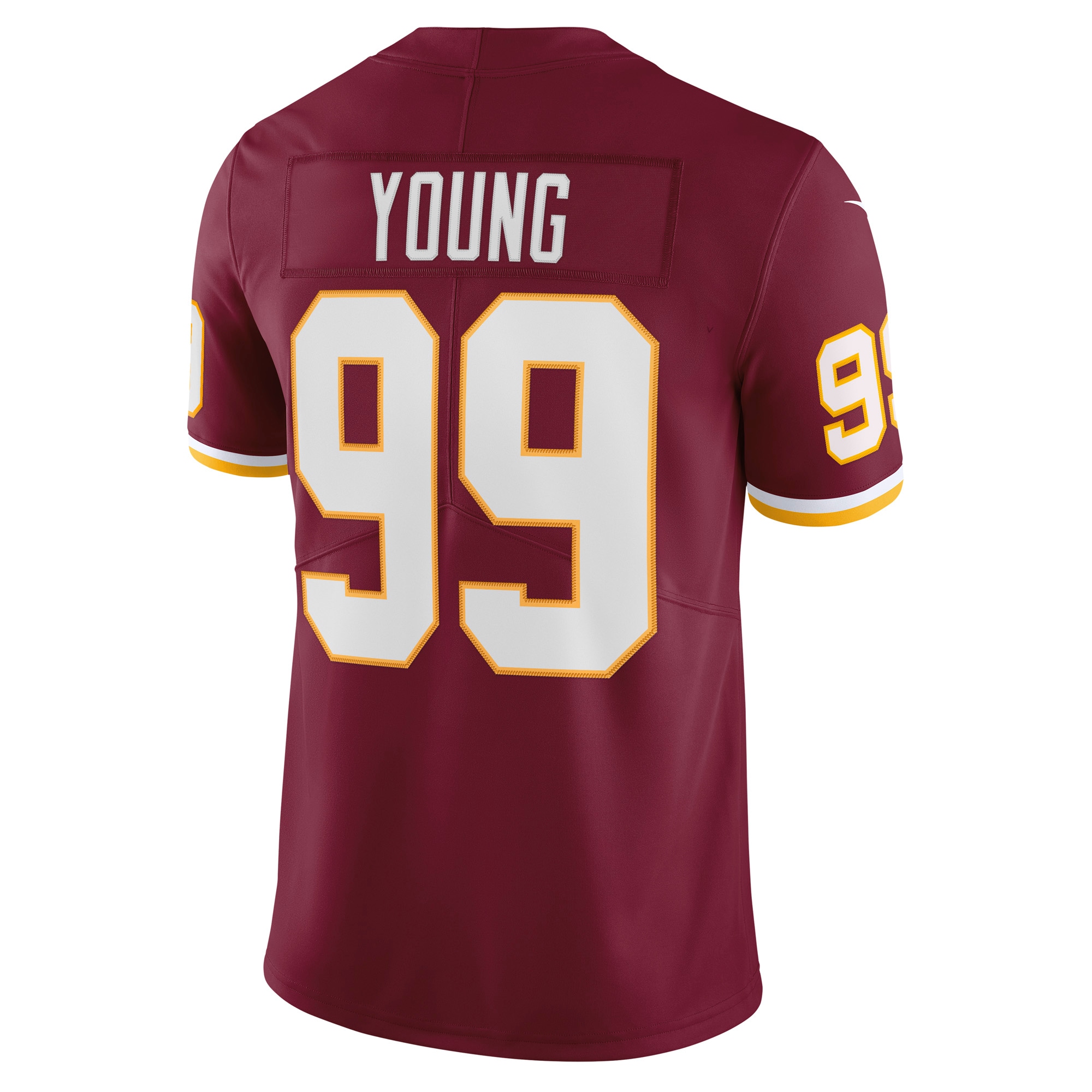 Men's Washington Football Team Chase Young Burgundy Vapor Limited Jersey JS7238 nicesnker - Image 3