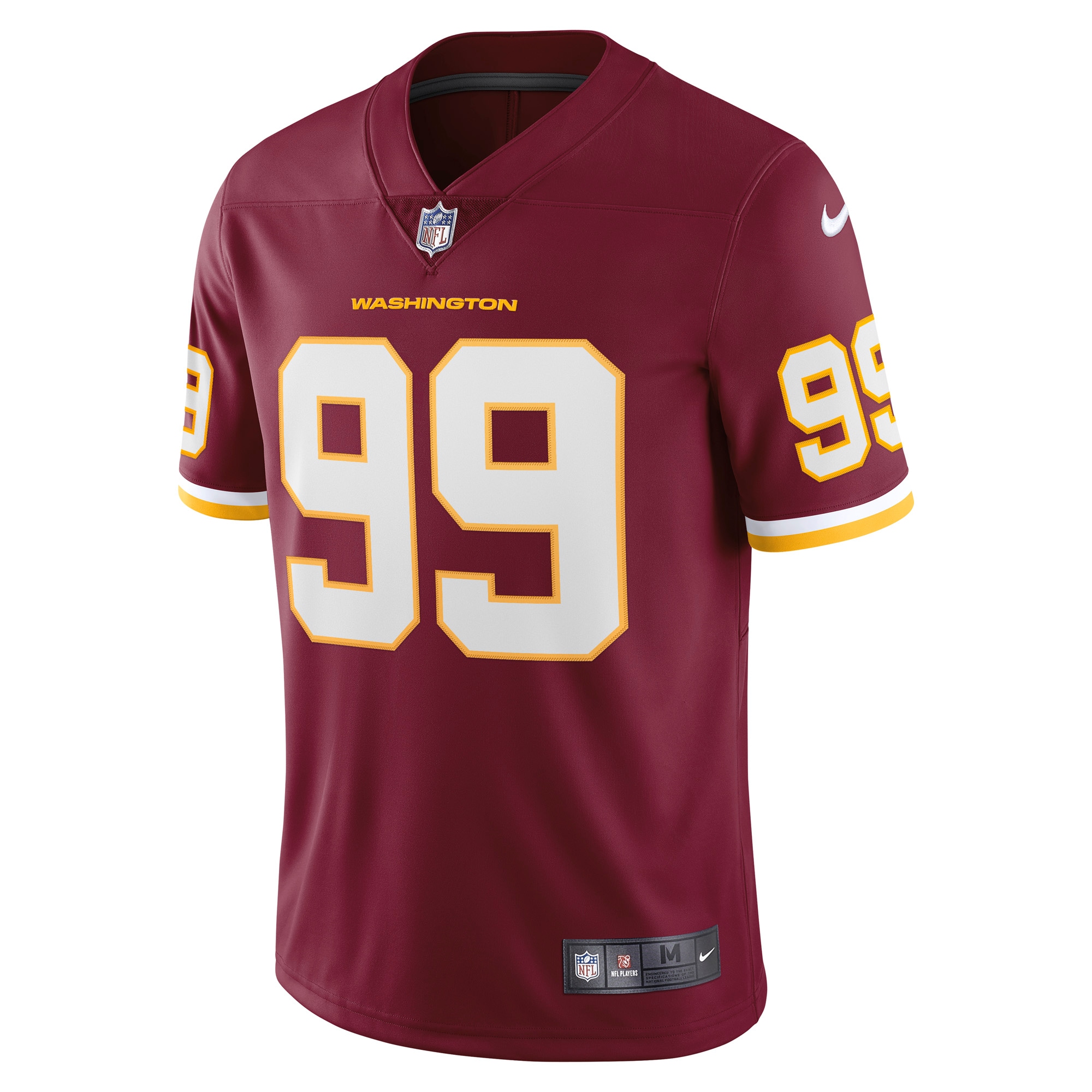 Men's Washington Football Team Chase Young Burgundy Vapor Limited Jersey JS7238 nicesnker - Image 2