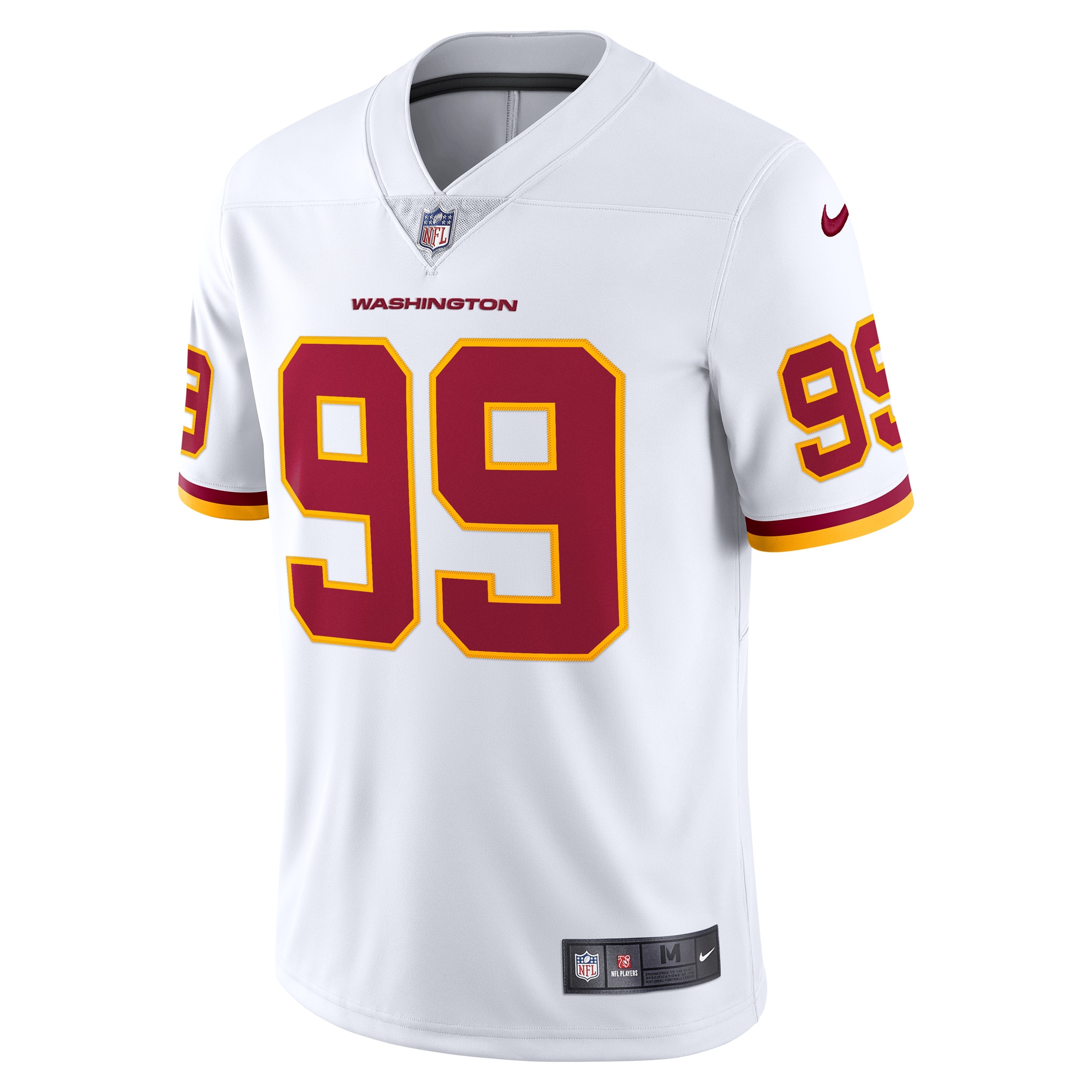 Men's Washington Football Team Chase Young White Vapor Limited Jersey JS2808 nicesnker - Image 2