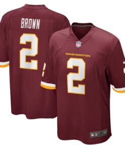 Men's Washington Football Team Dyami Brown Burgundy Game Jersey JS5784 nicesnker