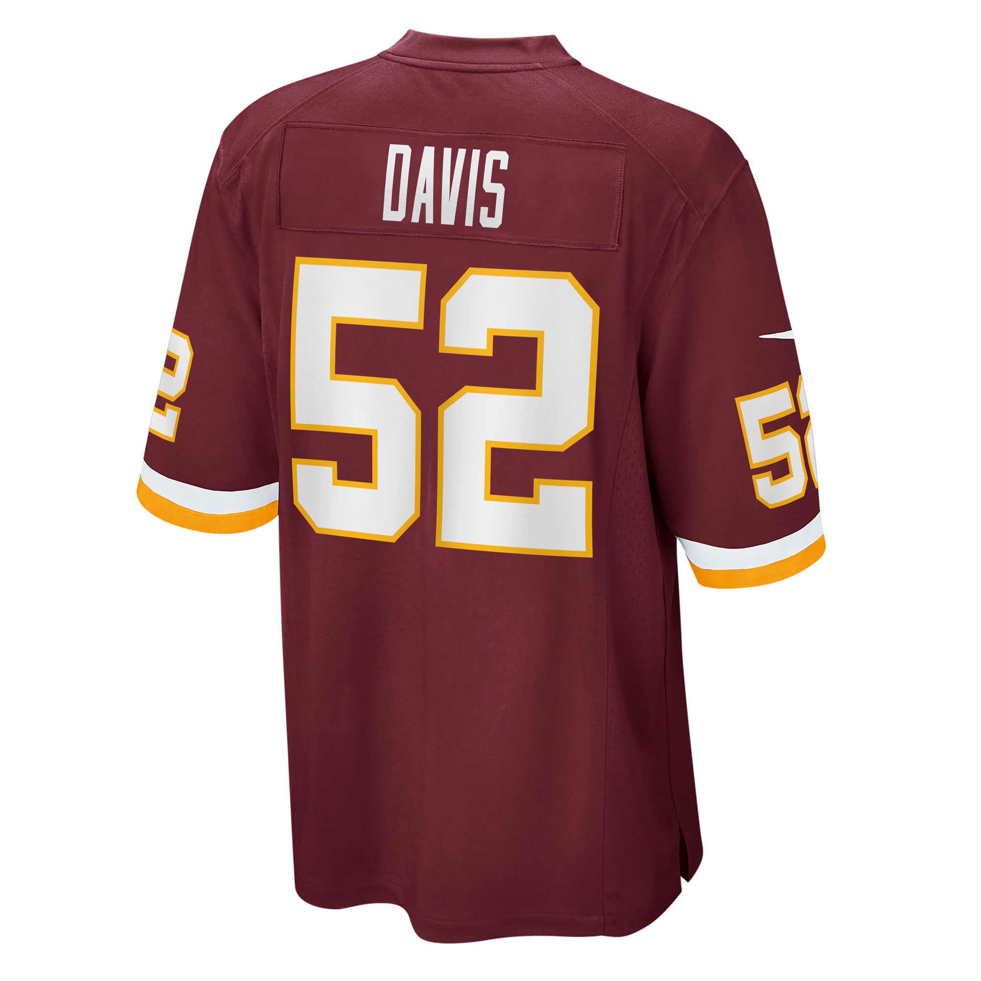 Men's Washington Football Team Jamin Davis Burgundy Game Jersey JS6990 nicesnker - Image 3