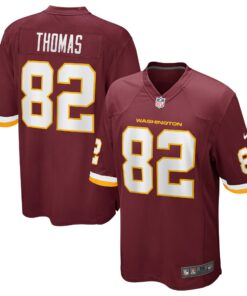 Men's Washington Football Team Logan Thomas Burgundy Jersey JS1638 nicesnker