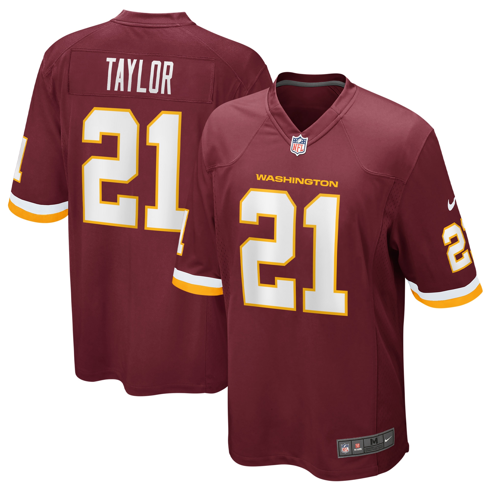 Men's Washington Football Team Sean Taylor Burgundy Retired Player Team Game Jersey JS7499 nicesnker