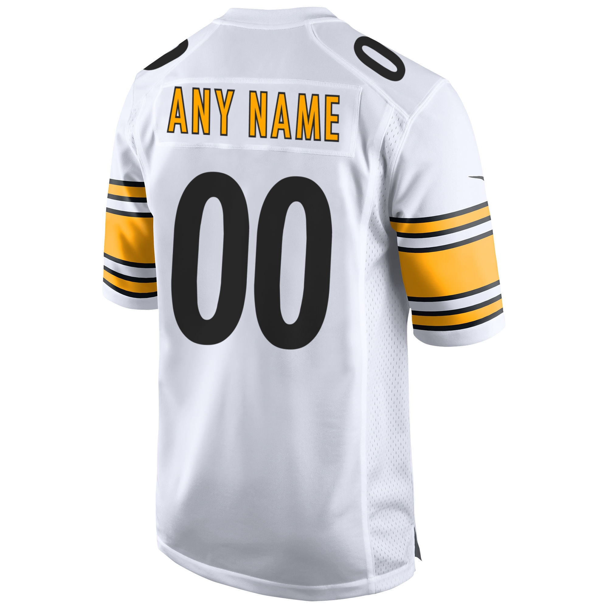 Men's White Pittsburgh Steelers Away Custom Game Jersey JS1533 nicesnker - Image 3