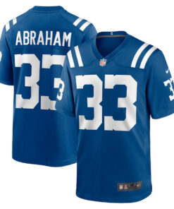 Micah Abraham 33 Indianapolis Colts Game Men Jersey - Royal JS9675 nicesnker