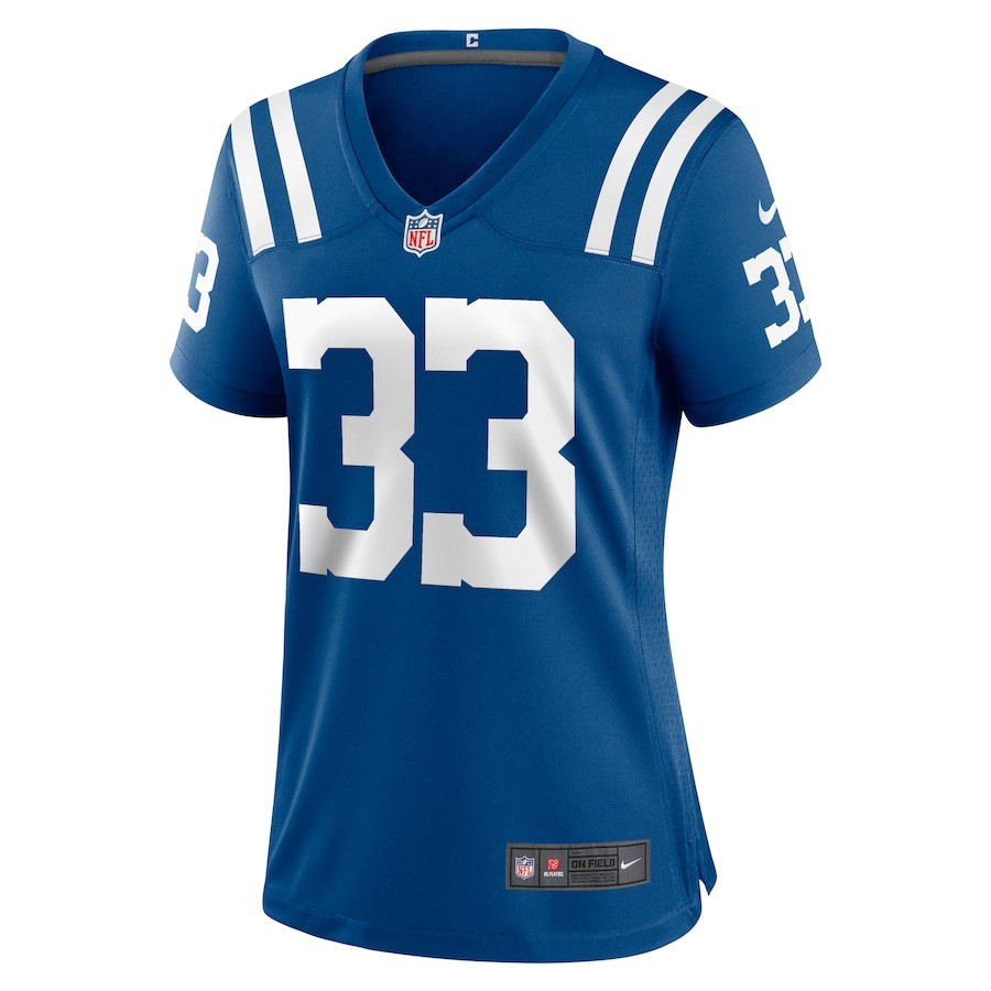 Micah Abraham 33 Indianapolis Colts Women's Game Jersey - Royal JS2745 nicesnker - Image 2