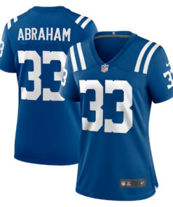 Micah Abraham 33 Indianapolis Colts Women's Game Jersey - Royal JS2745 nicesnker