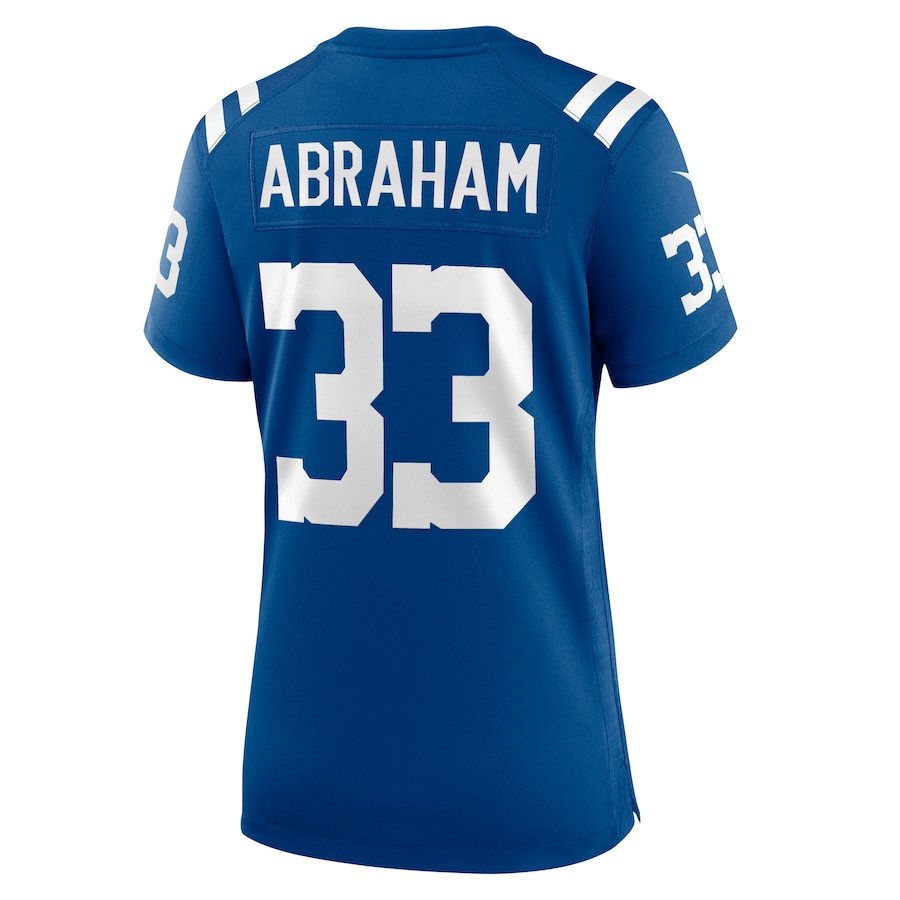 Micah Abraham 33 Indianapolis Colts Women's Game Jersey - Royal JS2745 nicesnker - Image 3