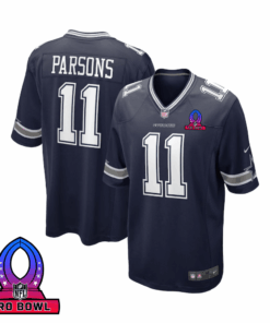 Micah Parsons 11 Dallas Cowboys 2025 Pro Bowl Patch Game Men Jersey - Navy JS7085 nicesnker