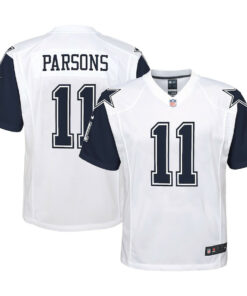 Micah Parsons 11 Dallas Cowboys YOUTH Alternate Game Jersey - White JS1992 nicesnker