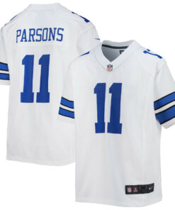 Micah Parsons 11 Dallas Cowboys YOUTH Game Jersey - White JS6404 nicesnker