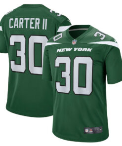 Michael Carter II 30 New York Jets Men Game Jersey - Gotham Green JS8349 nicesnker