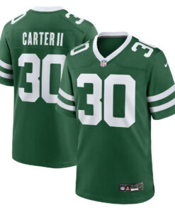 Michael Carter II 30 New York Jets Team Game Men Jersey - Legacy Green JS2902 nicesnker