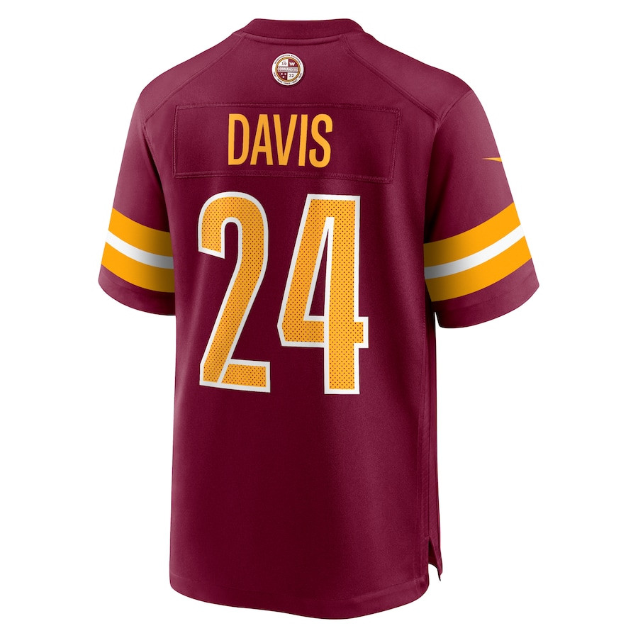 Michael Davis 24 Washington Commanders Game Men Jersey - Burgundy JS5890 nicesnker - Image 3
