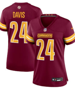 Michael Davis 24 Washington Commanders Women's Game Jersey - Burgundy JS7330 nicesnker